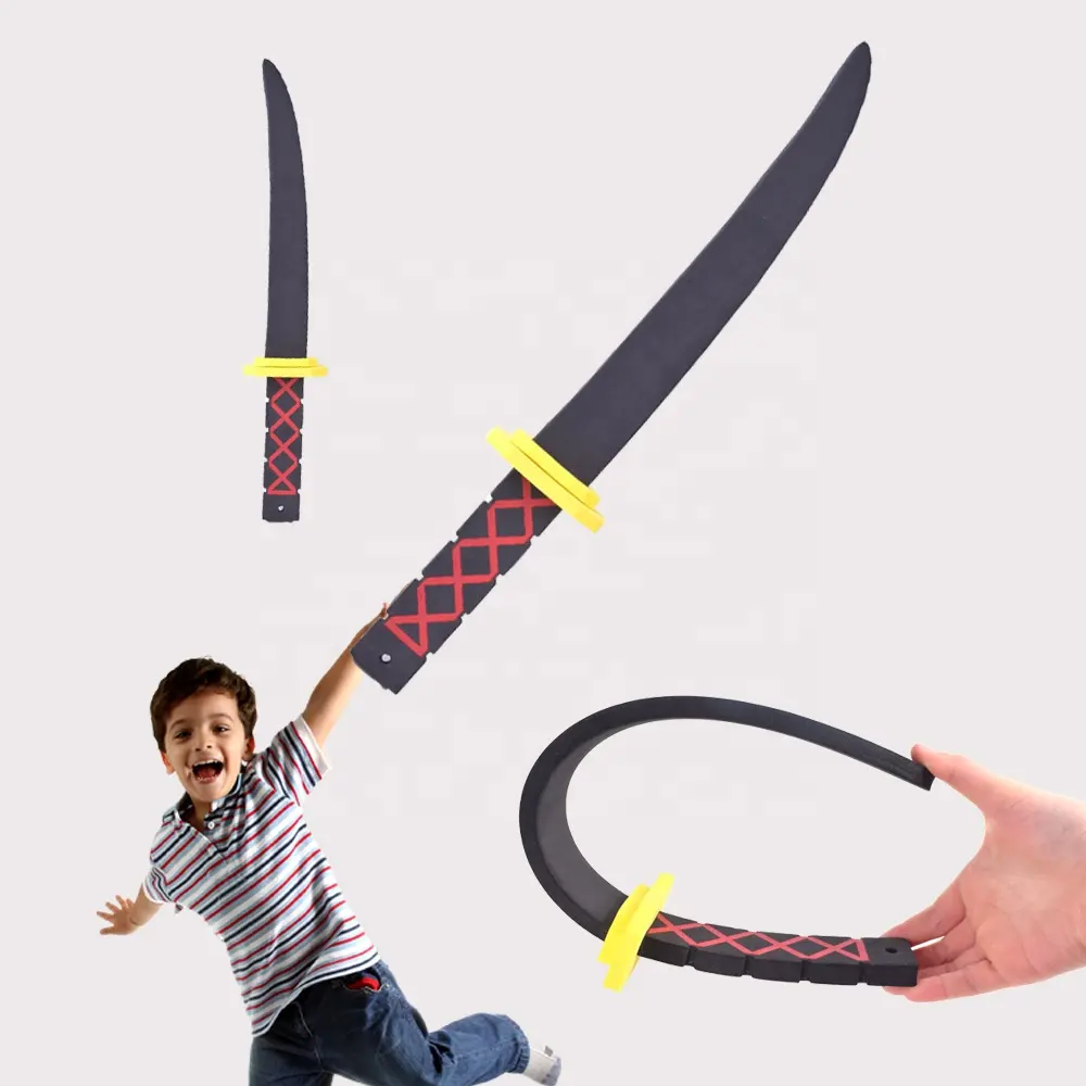 Heißer Verkauf billiger Schaums pielzeug 46cm Eva EVA Schaums ch werter Japanische Messer waffen für Kinder spielen