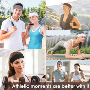Bandeau de sport pliable en polyester pour femme, élastique et antidérapant, idéal pour le yoga, la course, le fitness, les entraînements en intérieur et l'usage quotidien - Product Image 3
