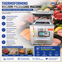 Machine d'emballage sous vide ZEKO pour plateaux, équipement de scellage pour viande, poisson, fruits de mer, usine de transformation alimentaire
