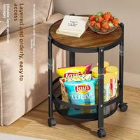 Étagère de rangement moderne minimaliste en métal pliable et amovible pour petit appartement, table basse et table d'appoint