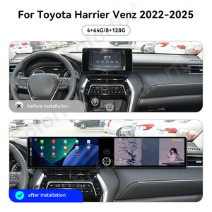 Foforfor Doppio Schermo Touch Interattivo da 12.3\" Android 13 GPS Auto Radio per Toyota Harrier <span class=keywords><strong>Venz</strong></span> 2022-2025 con Carplay Wireless - Product Image 2