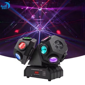 Luz láser de cabeza móvil 4 en 1 de tres bolas de alta calidad, 18 Uds., para centro comercial, Hotel, casa en vivo, luz de efecto de rendimiento de circo - Product Image 1