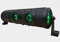 Barra de Sonido, Altavoz Marino para Exteriores, Bluetooth, 32 Pulgadas, con Sonido y Luces LED, Sistema de Altavoces, Altavoz para UTV, ATV, Carrito de Golf