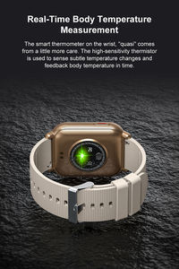 Montre connectée à écran tactile complet de 1,85 pouce, étanche IP67, moniteur de pression artérielle, d'oxygène et de fréquence cardiaque, montre connectée ZW32 - Product Image 5