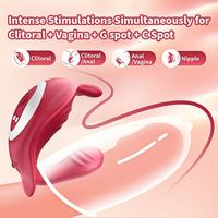 Großhandel App-gesteuerter Tragbarer Vibrator für Paare, Ferngesteuerter Slip-Vibrator für G-Punkt und Klitoris-Stimulation