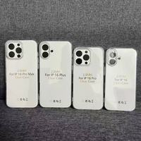 Coque de téléphone pour iPhone 15 16 Pro Max, coque de téléphone transparente souple en TPU pour iPhone 17 Pro Max, coque en TPU anti-chute, protection
