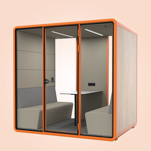 Ensemble de mobilier de bureau cabine insonorisée ensemble de mobilier de jardin cabine de bureau cabine téléphonique cabine photographique à panneau acoustique en bois - Product Image 4