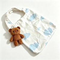 Sac en peluche personnalisé mignon et fonctionnel, sac en peluche portable, durable, léger, pliable, écologique, réutilisable, jouets en peluche personnalisés