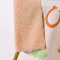Vente en gros de couvertures en tricot 30*40 100% polyester personnalisées, directement de l'usine, certifiées OEKO-TEX