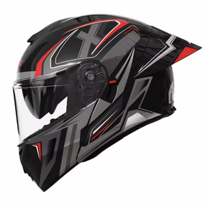 Nuovo Casco Modulare per Moto in ABS ad Alto Impatto, Certificato DOT, Integrale con Visiera Ribaltabile, Taglia Regolabile, Stile Predator con Doppia Visiera - Product Image 4