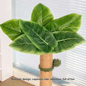 Venta al por mayor de fábrica: Nuevo poste rascador de lujo para gatos, diseño de árbol de Halloween, de piel sintética, fácil de instalar, estructura alta para trepar. - Product Image 2