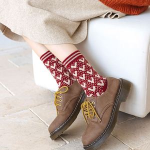 Designer Ladies Warm Thick Woolen Socken Calcetin Breathable Women Thermal Crew Custom Dress <b>Wool</b> <b>Socks</b> - Product Image 4