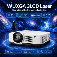 6000 Lümen Kısa Mesafe Lazer Projektör WUXGA 1920x1200 Müze Dijital Sergi Deneyim Merkezi için