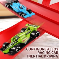 Kits de rails d'assemblage KSF, voiture à catapulte avec petite voiture en métal, jouet 360 °   Circuit de course éducatif pour enfants avec jouets de conduite en boucle