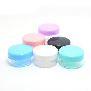Frasco cosmético de plástico para creme vazio 10g 20g 30g Recarregável PS Recipientes transparentes Rosa Azul Transparente Preto Tampa de rosca Embalagem - Product Image 5