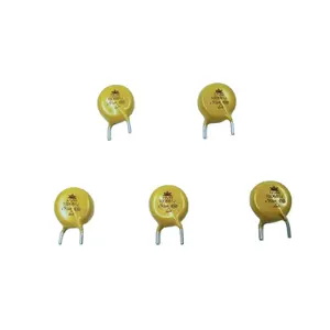 Varistor kuning Tiongkok seri 10D681-J HVR versi energi tinggi varistor oksida logam untuk peralatan komunikasi