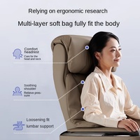 Chaise de bureau de direction de luxe, chaise d'ordinateur pour le personnel avec fonction de massage, réglable en hauteur, pivotante et inclinable