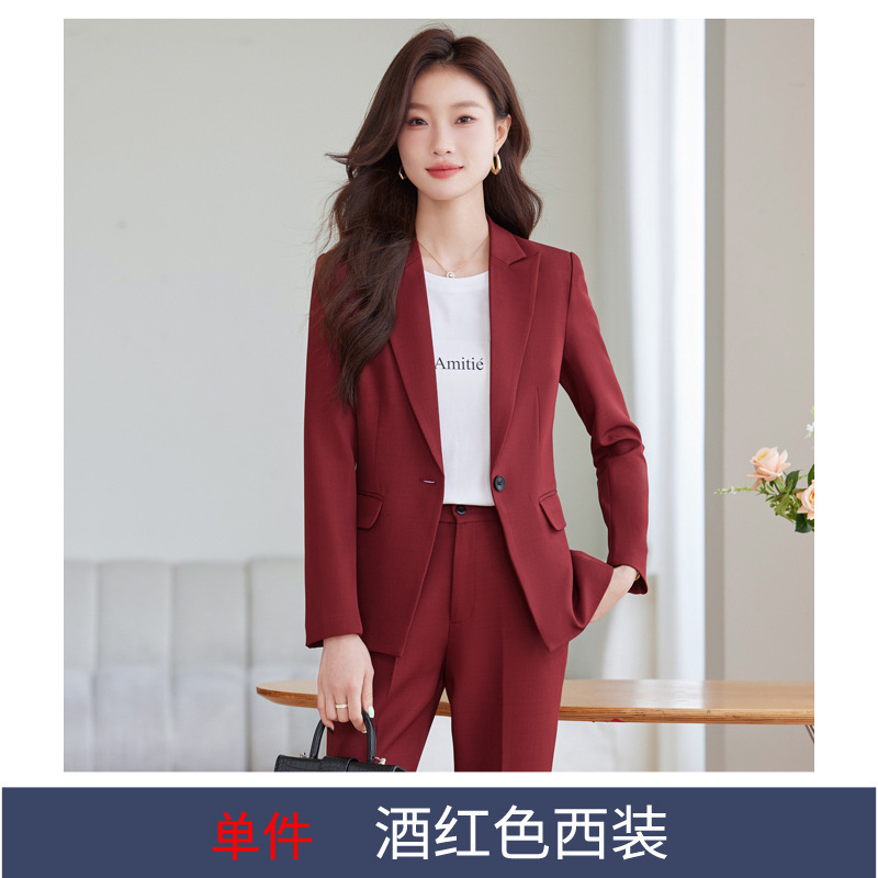 KL8631 Burgundy Suit [Single Piece]