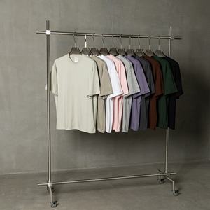 เสื้อเชิ้ตแนวสตรีทไซส์ใหญ่พิเศษผ้าฝ้าย100% ปักโลโก้แบบเรียบง่ายสำหรับผู้ชาย - Product Image 3