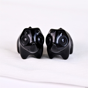 Intagli <span class=keywords><strong>di</strong></span> cristallo <span class=keywords><strong>di</strong></span> pietra <span class=keywords><strong>di</strong></span> ossidiana nera per decorazione regalo - Product Image 1