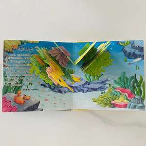 Custom cartonato cartonato in cartone per bambini per bambini storia 3D libro Pop Up stampa <span class=keywords><strong>di</strong></span> libri per bambini - Product Image 5