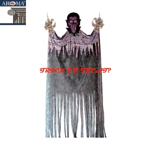 Décoration d'Halloween : Rideau de Porte de 3,6 m Multicolore pour Intérieur, avec Fantômes, Citrouilles, Diables, Sorcières, Vampires – Idéal pour Maison Hantée, Jardin et Cour - Product Image 4