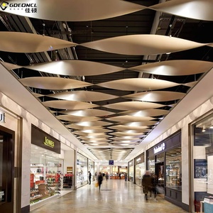 Tùy chỉnh chống cháy lớp A và cách âm nhôm đục âm trần gạch cho trung tâm mua sắm và sử dụng ngoài trời - Product Image 3