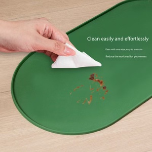 وعاء طعام للحيوانات الأليفة صديق للبيئة بالجملة، حصيرة مقاومة للماء للكلاب والقطط، حصيرة سيليكون غير قابلة للانزلاق، تصميم عصري وآمن وأنيق - Product Image 2