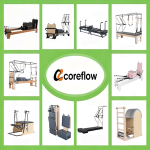 Reformer Pilates stable avec demi-tourneuse, chariot fluide et roues silencieuses, appareil de qualité studio pour programmes de physiothérapie - Product Image 5