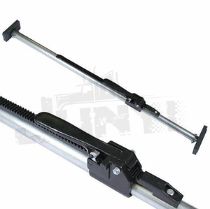 La barre de cargaison de tube en acier de zinc argenté varie de 89 "à 105" pour les fourgons et les conteneurs - Product Image 3