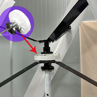 Générateur éolien à axe vertical 3000W, 360 tr/min, générateur à aimant permanent sans noyau, faible couple de démarrage, rotor externe PMA