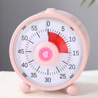 Minuteur visuel de compte à rebours de 60 minutes, alimenté par piles, silencieux, outil de gestion du temps pour enfants, étude, salle de classe, cuisine, cuisson, TDAH