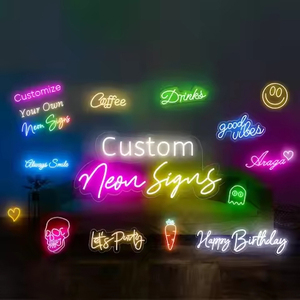 Custom <b>LED</b> Glowing Artwork Neon Sign for Wedding Receptions, Home Bar Decor, Anniversary Gifts and Business Branding - Product Image 1