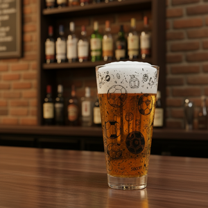 Gobelet en verre borosilicate écologique avec un design créatif personnalisé de <span class=keywords><strong>football</strong></span> mondial pour la manipulation de la bière et du vin - Product Image 1