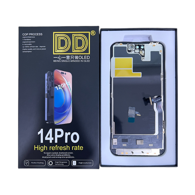 High Quality DD Soft OLED LCD Display Kangzhinuo for 14 Pro Compatible Mobile Touch Screen Digitizer Assembly 1 Year Warranty