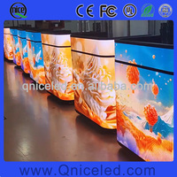 Comptoir de réception mobile avec écran LED, affichage numérique portable intérieur/extérieur, écran de table pour la publicité commerciale