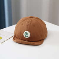 Gorra de béisbol informal de gran venta para bebés, niños y niñas, sombrero fino de ala suave de verano de inspiración coreana con diseño de hebilla de Metal en pico