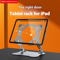 Support de tablette d'ordinateur en silicone en métal réglable Support spécial pour iPad Accessoire de téléphone portable de bureau durable New Live