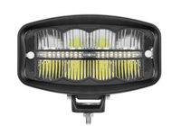 10 -- 30V 9 pouces Rectangle R10 R7 LED Réflecteur de lumière de travail Conduite Lumière Série Lentille chauffante Led Lumières Système de camion