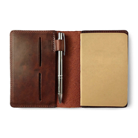 Carnet de notes vintage personnalisé en cuir véritable Crazy Horse, petit carnet de poche, journal de voyage, carnet de notes