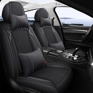 YLC 2025 Nuovi Arrivi Estivi, Set Completo di Coprisedili per 5 Posti, Anteriori e Posteriori, in Seta Ghiacciata Traspirante e Rinfrescante - Product Image 5