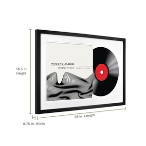 Cadre d'affichage rectangulaire pour disques vinyles, très vendu à l'international, 12 pouces, pour CD, album photo, décoration musicale et artistique murale - Product Image 1