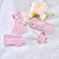 Tube de brillant à lèvres unique rose/noir de 3 ml, tube de gloss à lèvres, contenant de rouge à lèvres mignon, tube vide pour huile à lèvres, emballage de maquillage