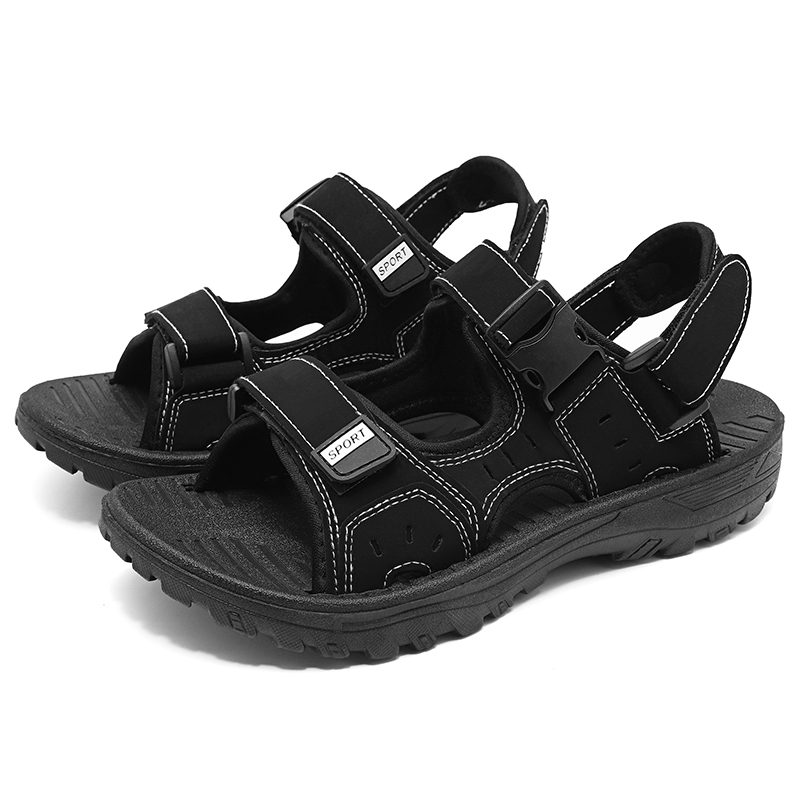 Сандалии мужские из натуральной кожи, дышащие мягкие пляжные сандалии ручной работы, летняя Уличная обувь