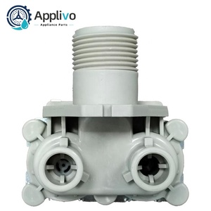 Válvula Solenoide de Entrada de Agua para <span class=keywords><strong>Lavadora</strong></span> FCS360E1, 220-240V 50/60Hz, Repuesto para <span class=keywords><strong>Lavadora</strong></span> de Carga Frontal Haier, Pieza 0034001191 - Product Image 3