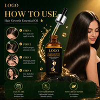 Minyak Esensial Penumbuh Rambut Label Pribadi Grosir 30ml Serum Perawatan Kulit Kepala Alami Anti Rambut Rontok