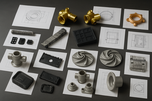 Профессиональный дизайн, латунные литейные детали, пескоструйная обработка, латунная инвестиционная отливка - Product Image 4