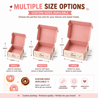 Boîtes d'emballage personnalisées en carton ondulé pour avions en papier, boîtes d'emballage pour desserts cuits et boîtes d'emballage pour beignets avec impression couleur