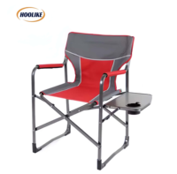 Chaise de camping de haute qualité, moderne, légère et portable, chaise de réalisateur avec table latérale pour les fêtes en plein air, la pêche et le camping