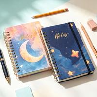 Carnet de notes A5 à spirale OEM, carnet à couverture rigide ligné avec logo personnalisé pour l'exportation